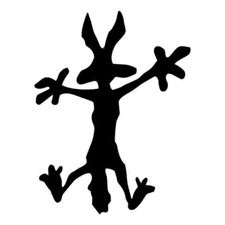 Utstanset vinylklistremerke Sly Coyote bilklistremerke vanntett bildekor