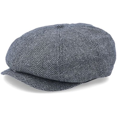 Brixton - Grå flatcap Keps - Brood Grey/Black Snap Cap @ Hatstore