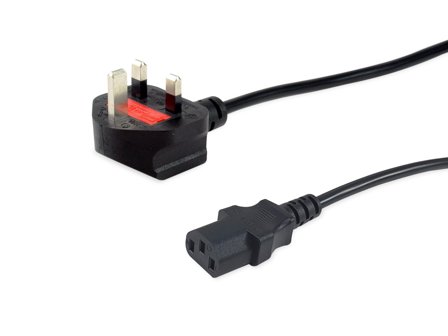 Equip Uk Power Cord, C13 To Bs1363,