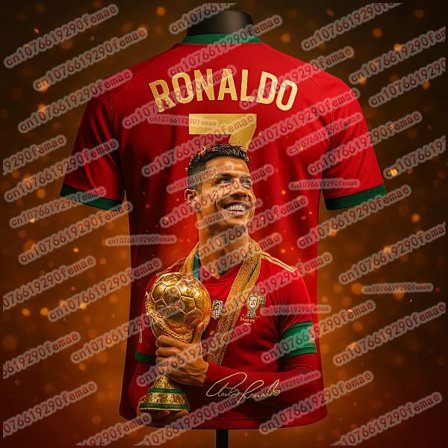 Cristiano Ronaldo 3D-tulostettu urheilu-T-paita miehille, nopeasti kuivuva ja hengittävä pelipaita, ihanteellinen jalkapallon harrastajille
