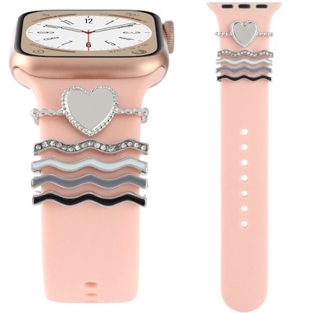 5 Styck/ Set Rem Dekorativ Ring Armband Dekoration SILVER