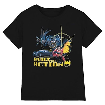 Batman herr Built For Action T-shirt XXL svart