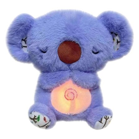 Åndedrætslysafgivende sød koala åndedrætskoala baby søvnmusik tidlig uddannelsesdukke