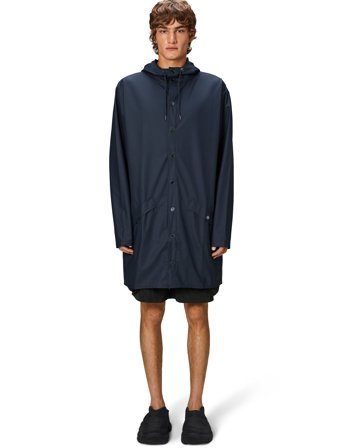 Rains Long Jacket W3 - Blue - XL