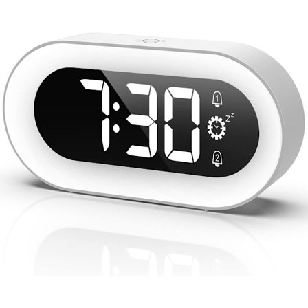 Digitaalinen herätyskello, herätyskello valolla, LED-yövalo herätyskello