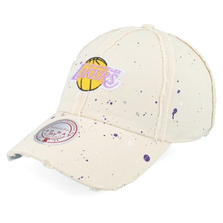 Mitchell & Ness - Beis unconstructed Gorra - Los Angeles Lakers What A Mess Strapback La Lakers Bone @ Hatstore