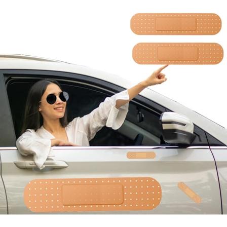 Auton tarra, laastarin muotoinen suuri vinyylitarra 24 tuuman side auto hauska autotarra laastari St