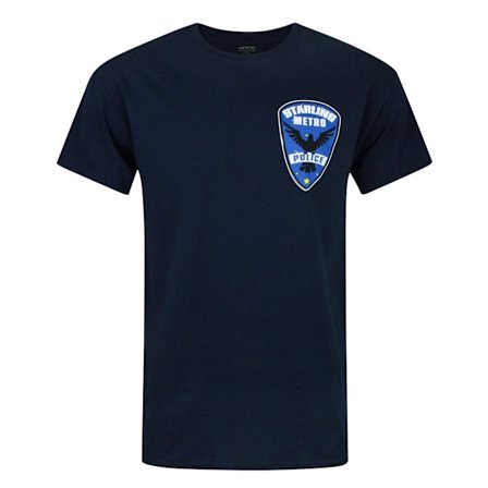 Arrow Mens Starling City Metro Police T-Shirt S Blå