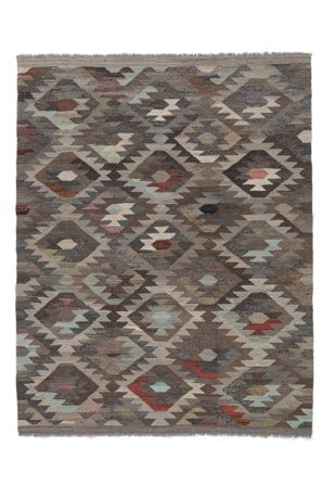 Kilim Ariana Trend Rug Hand Woven 148X195 Brown/Black Afghanistan