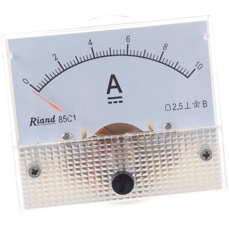 85C1 0-10A DC Rektangulær Analog Amperemeter