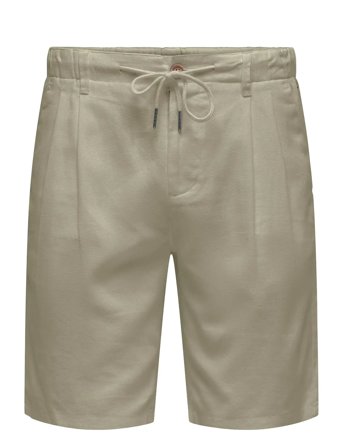 Onsleo Linen Mix 0048 Shorts Beige ONLY & SONS