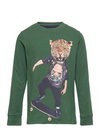 Tndurrell L_S Tee T-shirts Long-sleeved T-shirts Grön The New