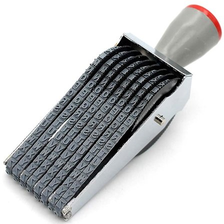 Siffer Stempel Personlig Tall Alfabet Symbol Rullestempel St