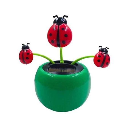 Solrosdekorasjonsfigur Vicka-figur Ornament, Hoderistende Bilfigur, Leker for Barn