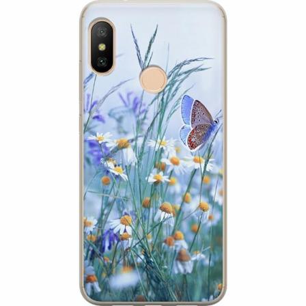 Xiaomi Redmi 6 Pro Genomskinligt Skal Blommor