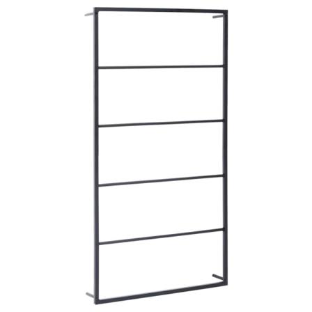 Vidaxl Handdukshängare Svart 60x10x116 Cm Stål Svart