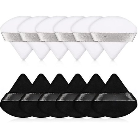 Puderpuff, Ansikts-triangel, Makeup-puff för löst puder, Mjuk kropp, Kosmetika