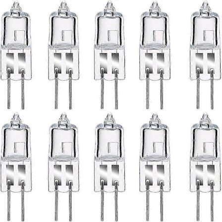 Halogenpærer G4 20W 12V, varmhvit 2800K, dimbar transparent kapsel 10 [DB]