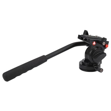 -6750 Fleksibelt aluminium kamera stativhoved Fluid Video stativhoved til, og andre DSLR-kameraer med