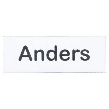 Navneskilt nål - eget navn