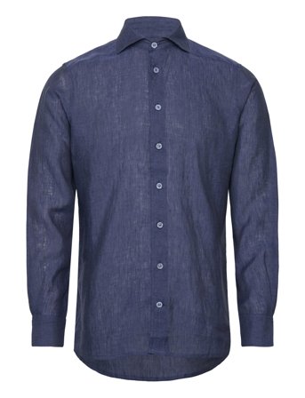 Linen Shirt Navy Navy The Resort Co.