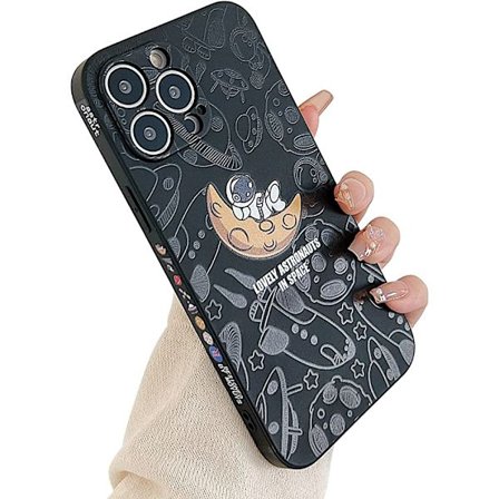 Kompatibel med iPhone 12 Pro Max Astronaut Skal Kvinna Flicka