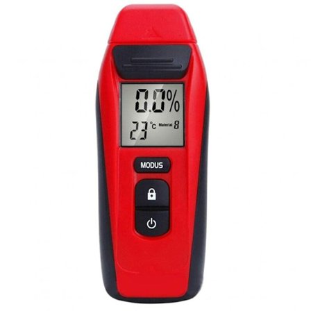Träfuktighetsmätare, 9V DC Bärbar Mini Digital Tester DC-detektor med stort mätområde (utan batteri)