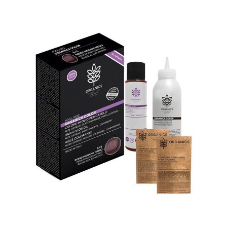Organics Cosmetics Kit Tinta Per Capelli Organics Color 5/5 Rosso