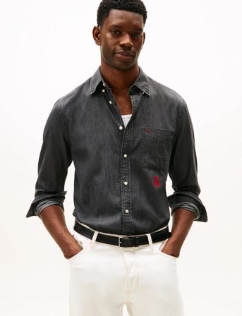 Tommy Hilfiger Workwear Denim Rf Shirt - Grey - M