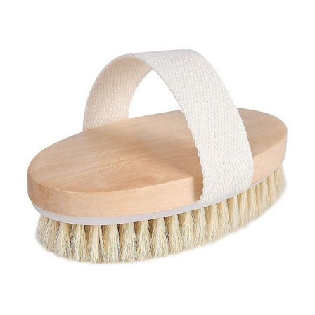 Tørbørste til kroppen - Fysisk eksfolieringsbørste - Naturlig børste til badet - Skab perfekt hud - Forbedre blodcirkulationen