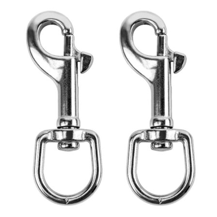 3pc-1/2 Swivel Loop Snap Hooks 2 Piece 316 Rostfritt Stål Singel
