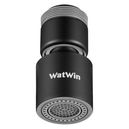 WatWin Select M22/24 Strålsamlare med kulled, M22x1.0 + M24x1.0 mm Svart, Badrum