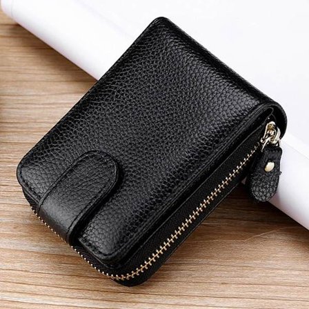 RFID Kortholder Dame Herre Lommebok SVART