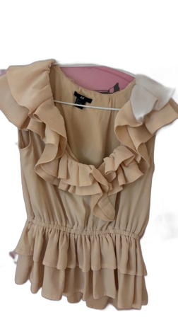 ljusrosa volangblus från H&M