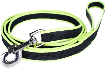 Julius K9 Premium Jogging Leash 1,3 m Black/Neon - Agility & Aktiv Träning