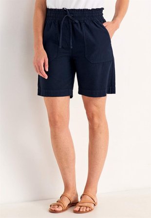 Cellbes of Sweden - Shorts i vasket bomuld Jade i marine til damer i størrelse 40