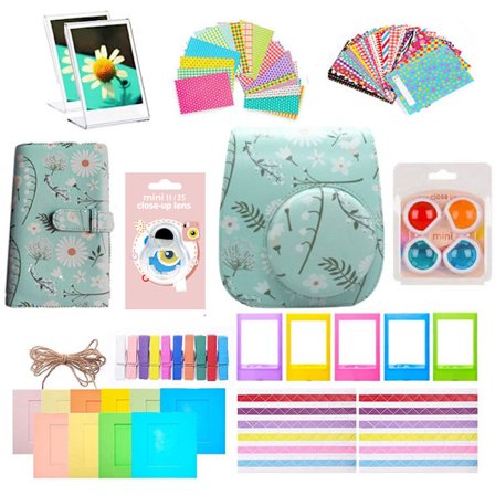 Etui - Tilbehør til Instax Mini 11, inklusive album og andet tilbehør (Hyacint)