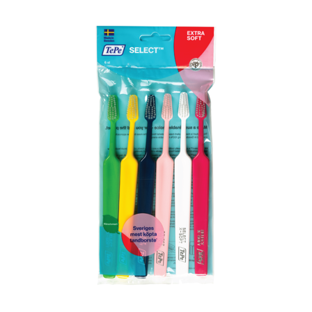 TePe Select Extra Soft tannbørste, 6 stk.