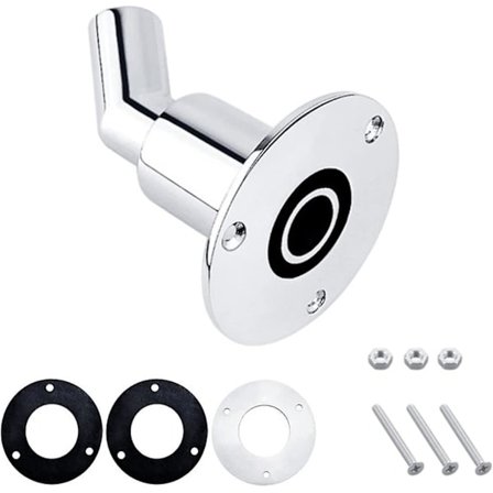 24mm/135 Graders Genomskrov Avgas Skin Fitting