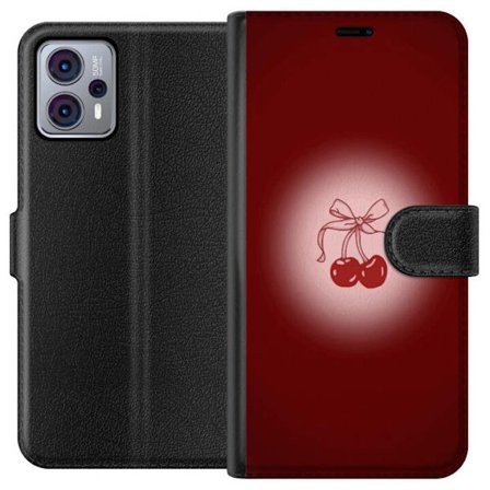 Motorola Moto G23 Tegnebogsetui kirsebærbue