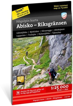 Calazo Högalpin Karta Abisko, Björkliden - Riksgränsen 1:25 000
