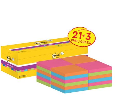 POST-IT Notes SS Värdepack 76x76mm 24/fp - Lyreco - Kontorsmaterial - Notes och Post-It - Notes - Extra sticky
