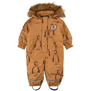 Mini Rodini Kebnekaise Penguin Branded Winter Coveralls Beige 110 cm - Coveralls - 110 CM - Beige - Junge