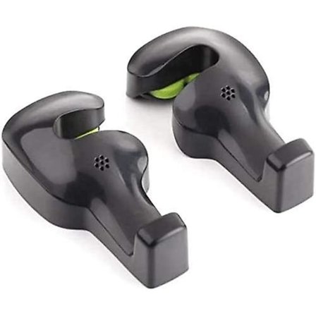 Mordely Universal Car Vehicle Seat Holder Hook For Grocery Cloth Handbag (black -set Of 2)