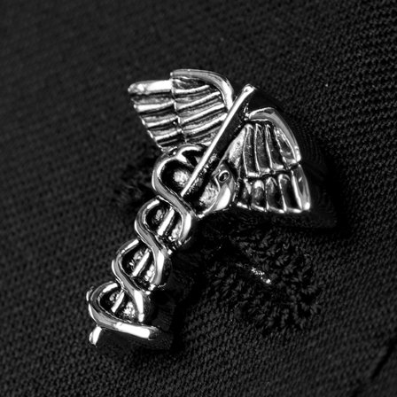 Hermes Silver-Tone Lapel Pin for Men