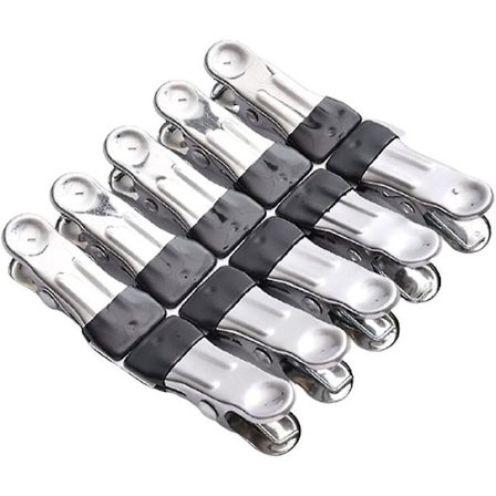 10 stk. Tøj Klemmer Tøj Klemmer Klemmer Skridsikre Metal Vasketøj Klemmer til Have Balkon Sok