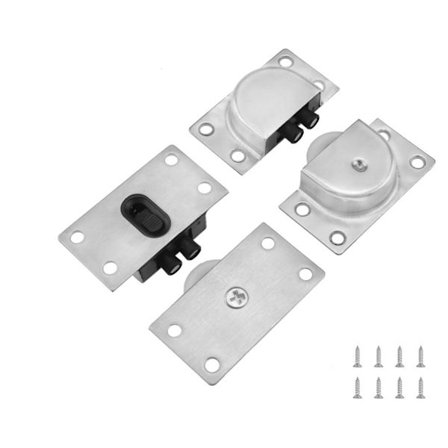 Par Aluminiumlegering Møbelruller Enkelt Hjul Nylonhjul for Skap Garderobe Skyvedør
