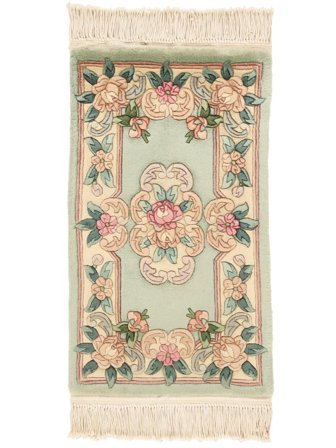 Oriental China 90 Line Rug 53X89 Beige/Yellow Wool, China