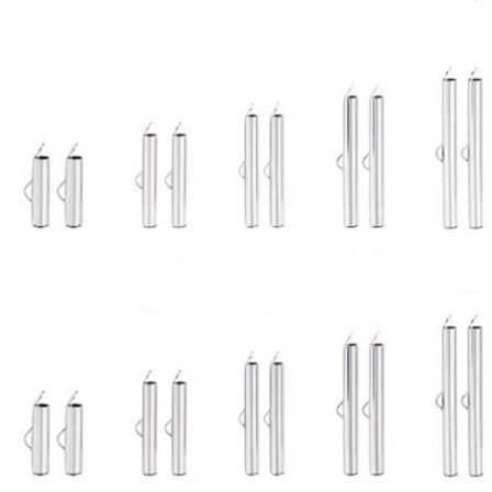 100 st Slide On End Spänne Rör Spänne Spänne Rör Slider End