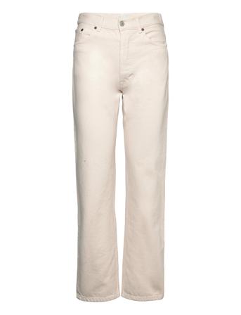 Straight Leg Denim Rette Jeans Creme House Of Dagmar*Betinget Tilbud